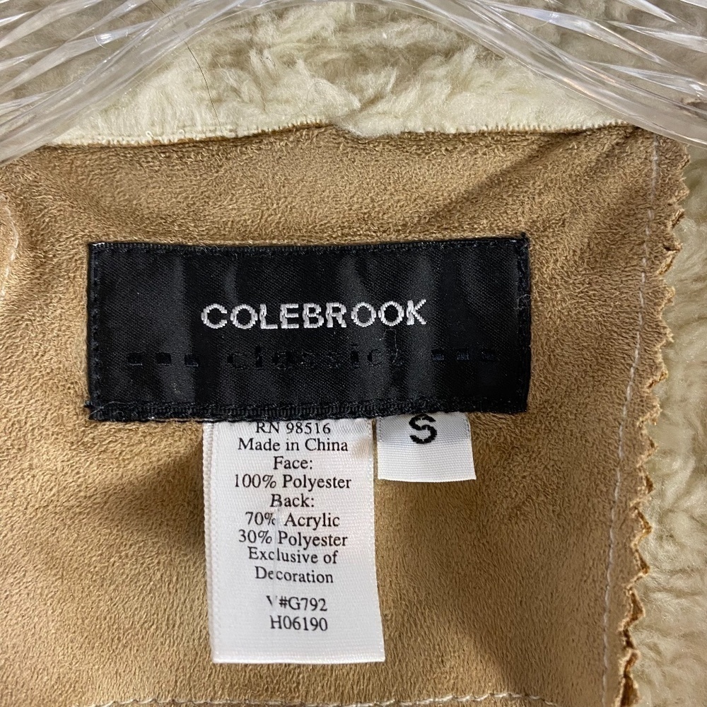 Colebrook Penny Lane Faux Fur Shearling Jacket Coat SZ S - Picture 3 of 7